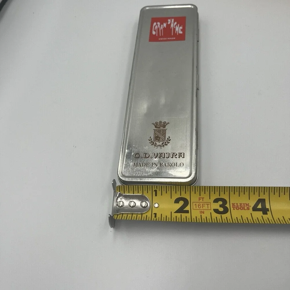 Caran D'ache Metal Box  New Grafwood Drawing Pencils Set of 6 -2H HB 3B 5B 7B 9B